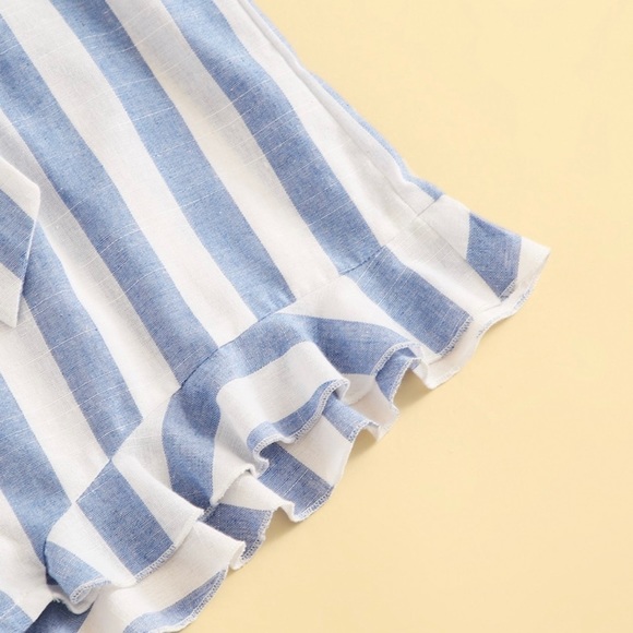 Belted Wrap Romper - Picture 4 of 5